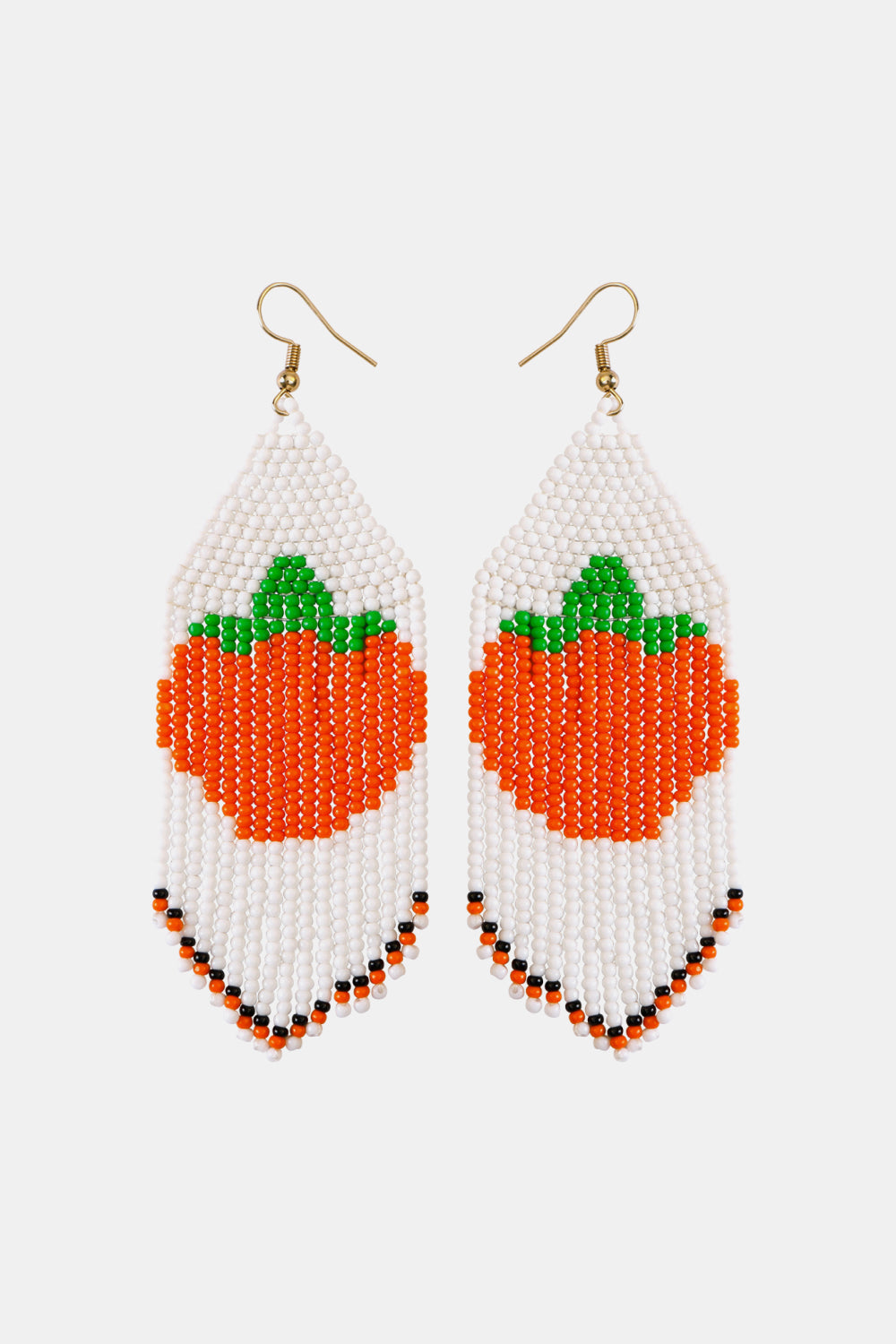 Beaded Fringe Dangle Earring