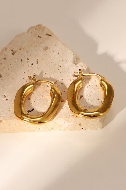 Oval Hoop Earrings