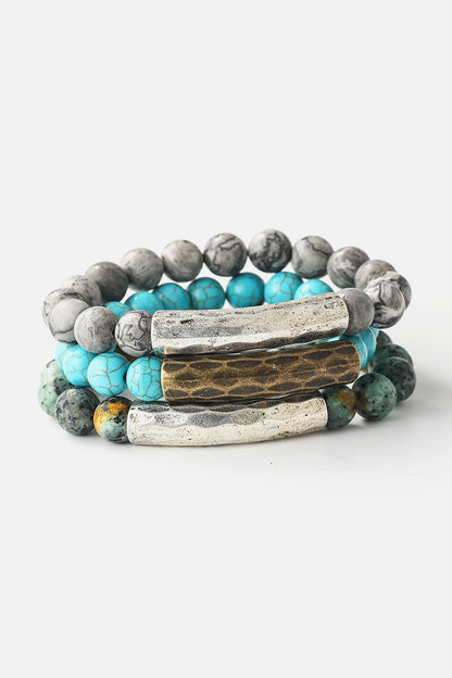 Natural Stone Beaded Bracelet