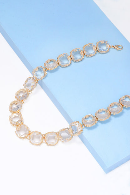 Zinc Alloy Resin Necklace